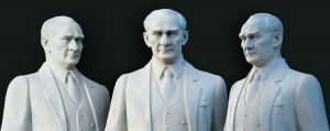 100 cm Fiber Atatürk Büstü Satanlar
